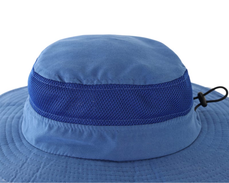 Connectyle Kids Boys Fishing Hat UPF 50+ UV Sun Protection Hat Kids Adjustable Summer Beach Hat Hiking Bucket Hat Bright Blue - Image 2